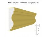 Ancadrament decorativ pentru fatada D005 din polistiren expandat laminat cu rasina, dimensiune 40x130mm, lungime 2m. - imagine 2