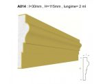 Ancadrament decorativ pentru fatada D014 din polistiren expandat laminat cu rasina, dimensiune 30x115mm, lungime 2m. - imagine 3