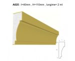 Ancadrament decorativ pentru fatada D025 din polistiren expandat laminat cu rasina, dimensiune 40x110mm, lungime 2m. - imagine 2
