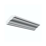 Bagheta decorativa de colt de culoare alba, DCE-02, dimensiune h=60 x l=60, lungime 2ml - imagine 4