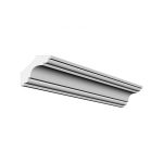 Bagheta decorativa de colt de culoare alba, DCE-04, dimensiune h=60 x l=60, lungime 2ml - imagine 4
