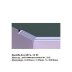 Bagheta decorativa de colt de culoare alba, DCE-05, dimensiune h=60 x l=55, lungime 2ml - imagine 4