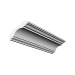 Bagheta decorativa de colt de culoare alba, DCE-09, dimensiune h=80 x l=80, lungime 2ml - imagine 4