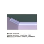 Bagheta decorativa de colt de culoare alba, DCE-11, dimensiune h=80 x l=48, lungime 2ml - imagine 4