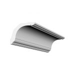 Bagheta decorativa de colt de culoare alba, DCE-22, dimensiune h=115 x l=130, lungime 2ml - imagine 2
