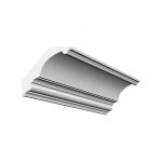 Bagheta decorativa de colt de culoare alba, DCE-26, dimensiune h=115 x l=115, lungime 2ml - imagine 2