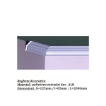 Bagheta decorativa de colt de culoare alba, DCE-28, dimensiune h=125 x l=85, lungime 2ml - imagine 4