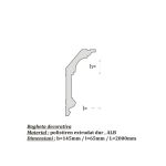 Bagheta decorativa de colt de culoare alba, DCE-30, dimensiune h=145 x l=65, lungime 2ml - imagine 3