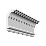 Bagheta decorativa de colt de culoare alba, DCE-30, dimensiune h=145 x l=65, lungime 2ml - imagine 4