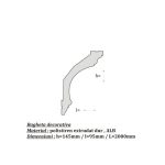 Bagheta decorativa de colt de culoare alba, DCE-31, dimensiune h=145 x l=95, lungime 2ml - imagine 3