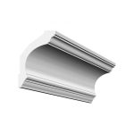 Bagheta decorativa de colt de culoare alba, DCE-31, dimensiune h=145 x l=95, lungime 2ml - imagine 2