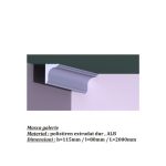 Masca galerie DD-01, din polistiren extrudat, de culoare alba, dimensiune h=115 x l=80, lungime 2ml - imagine 2