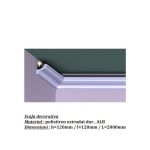 Scafa decorativa pentru banda LED DS-05, din polistiren extrudat de culoare alba, dimensiune h=120 x l=120, lungime 2 ml - imagine 4