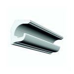 Scafa decorativa pentru banda LED DS-09, din polistiren extrudat de culoare alba, dimensiune h=100 x l=80, lungime 2 ml - imagine 2