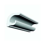 Scafa decorativa pentru banda LED DS-10, din polistiren extrudat de culoare alba, dimensiune h=100 x l=100, lungime 2 ml - imagine 4