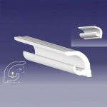 Scafa decorativa pentru banda LED DS-10, din polistiren extrudat de culoare alba, dimensiune h=100 x l=100, lungime 2 ml