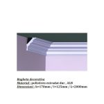 Bagheta decorativa de colt de culoare alba, DCE-34, dimensiune h=170 x l=125, lungime 2ml - imagine 4