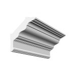 Bagheta decorativa de colt de culoare alba, DCE-34, dimensiune h=170 x l=125, lungime 2ml - imagine 2