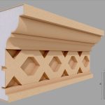 Cornisa decorativa de exterior M017 dimensiuni 200x105x2000mm