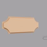 Ornament decorativ de exterior M001 dimensiuni 200x40x475mm