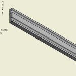 Pilastru coloana decorativa M025 dimensiuni 130x30x2000