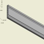 Pilastru coloana decorativa M026 dimensiuni 250x30x2000