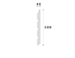 Termosistem decorativ M002 fuga panel 2 500x40x2000 - imagine 3
